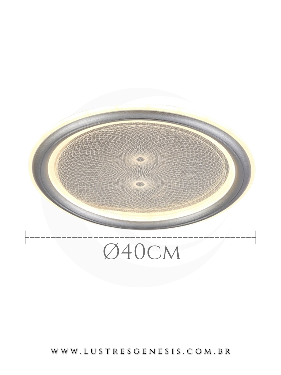 O Plafon LED DCX02341 em metal branco e acrilico combina estilo moderno e alta eficiência luminosa para o seu lar.